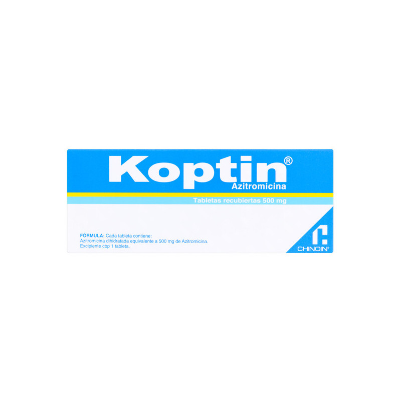 KOPTIN 500 MG 3 TABLETAS RECUBIERTAS FARMACOL