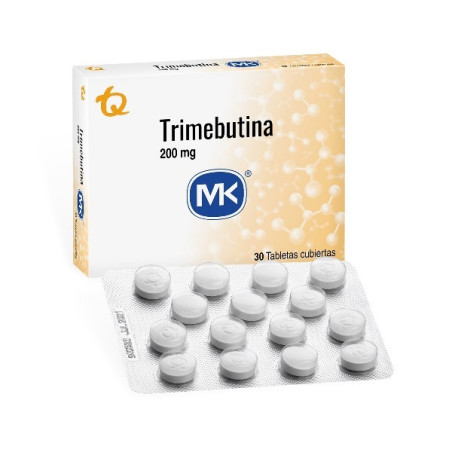 TRIMEBUTINA 200 MG 30 TABLETAS RECUBIERTAS MK