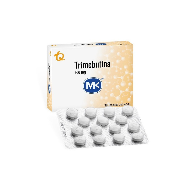 TRIMEBUTINA 200 MG 30 TABLETAS RECUBIERTAS MK