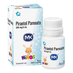 PIRANTEL SUSPENSION ORAL 250MG/5ML 15 ML MK