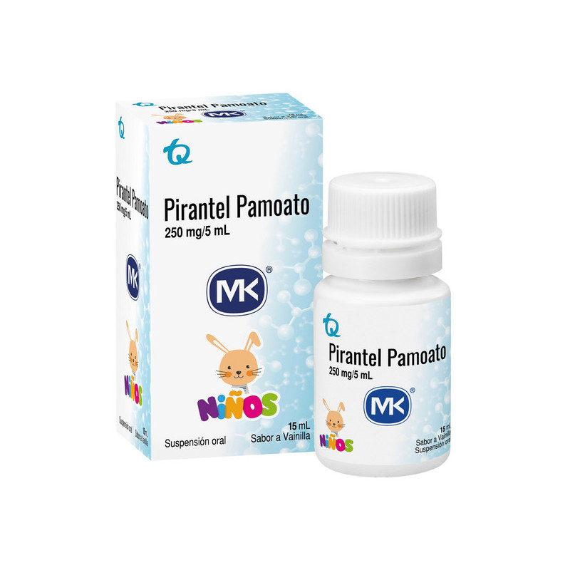 PIRANTEL SUSPENSION ORAL 250MG/5ML 15 ML MK