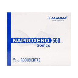 NAPROXENO SODICO 550 MG 10 TABLETAS RECUBIERTAS NOVAMED