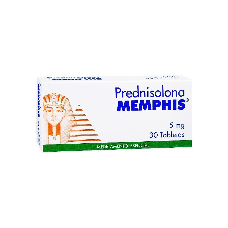 PREDNISOLONA 5 MG 30 TABLETAS MEMPHIS