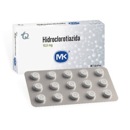 HIDROCLOROTIAZIDA 12.5 MG 30 TABLETAS MK