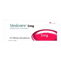 VESICARE 5 MG 20 TABLETAS RECUBIERTA