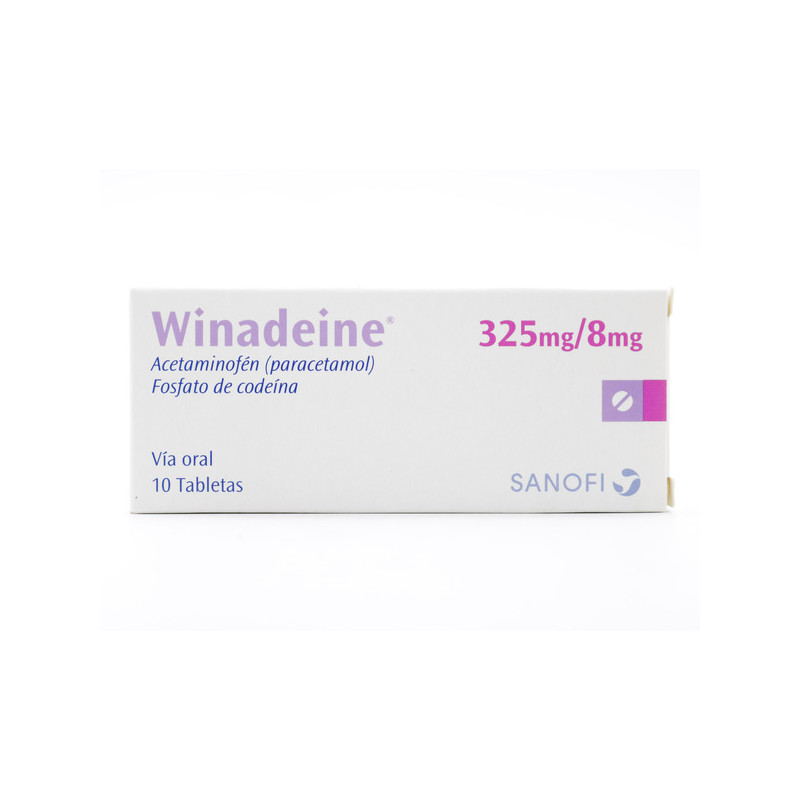 WINADEINE 325/8MG 10 TABLETAS
