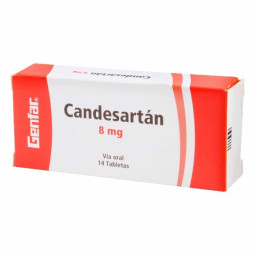 CANDESARTAN 8 MG 14 TABLETAS GENFAR