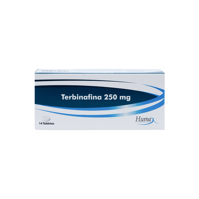 TERBINAFINA 250 MG 14 TABLETAS HUMAX