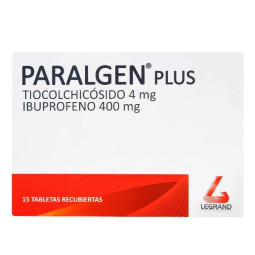 PARALGEN PLUS 4/400MG 15 TABLETAS RECUBIERTAS