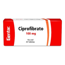 CIPROFIBRATO 100 MG 20 TABLETAS GENFAR