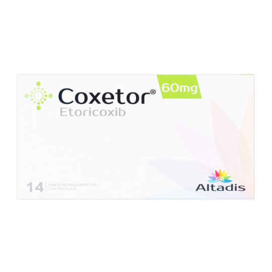 COXETOR 60 MG 14 TABLETAS