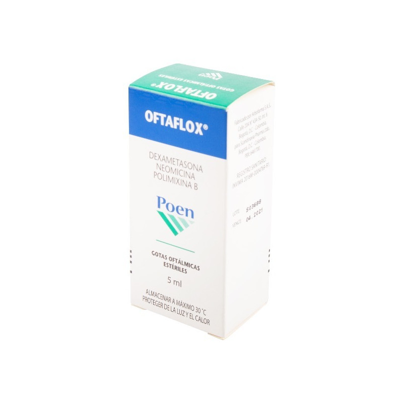 OFTAFLOX SOLUCION OFTALMICA 5 ML