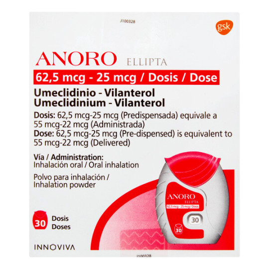 ANORO-ELLIPTA 62.5/25MCG 30 DOSIS