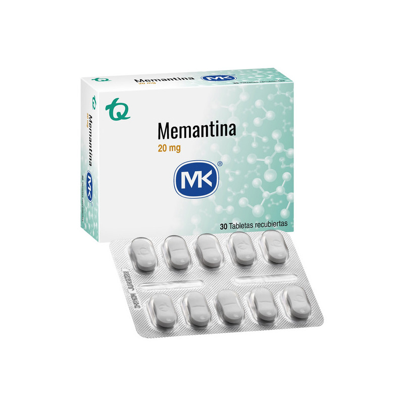 MEMANTINA 20 MG 30 TABLETAS RECUBIERTAS MK