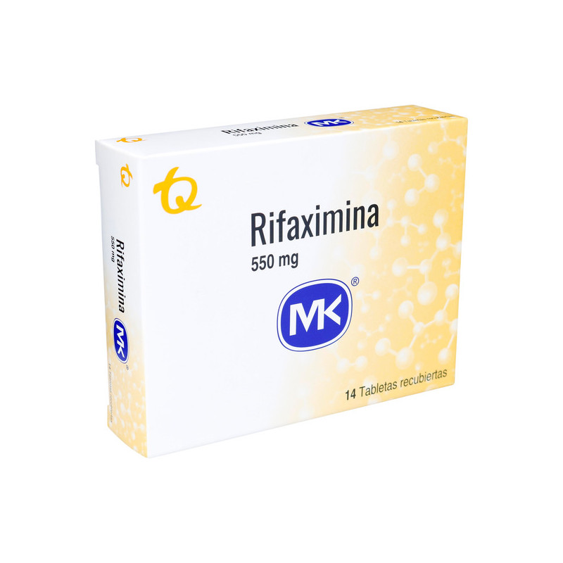RIFAXIMINA 550 MG 14 TABLETAS RECUBIERTAS MK