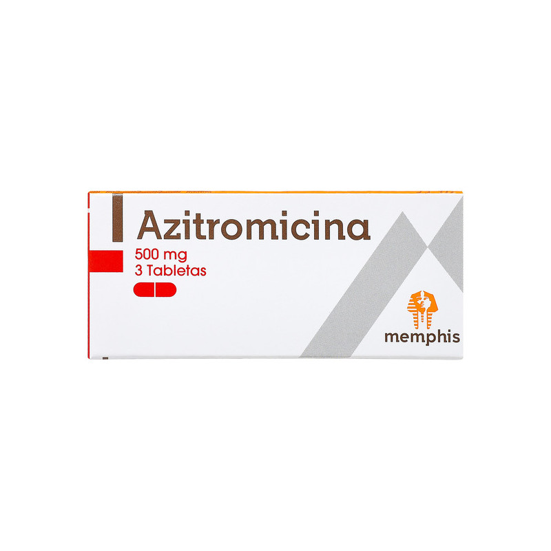 AZITROMICINA 500 MG 3 TABLETAS MEMPHIS