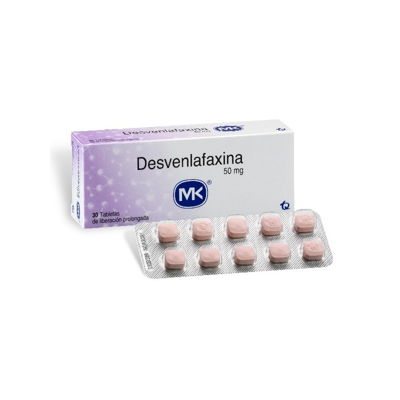 DESVENLAFAXINA 50 MG 30 TABLETAS DE LIBERACION PROLONGADA MK