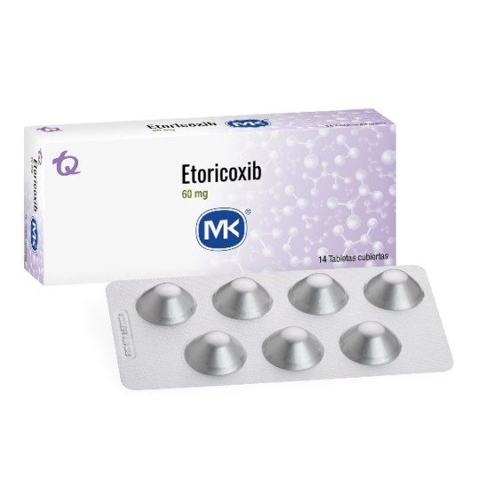 ETORICOXIB 60 MG 14 TABLETAS RECUBIERTAS MK