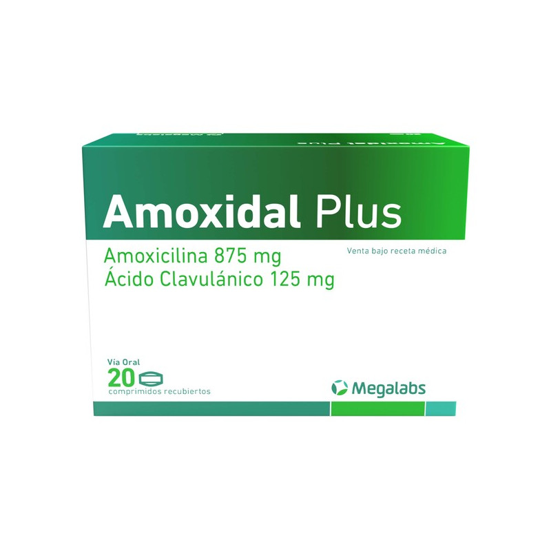 AMOXIDAL PLUS 875MG/125MG 20 COMPRIMIDOS RECUBIERTOS
