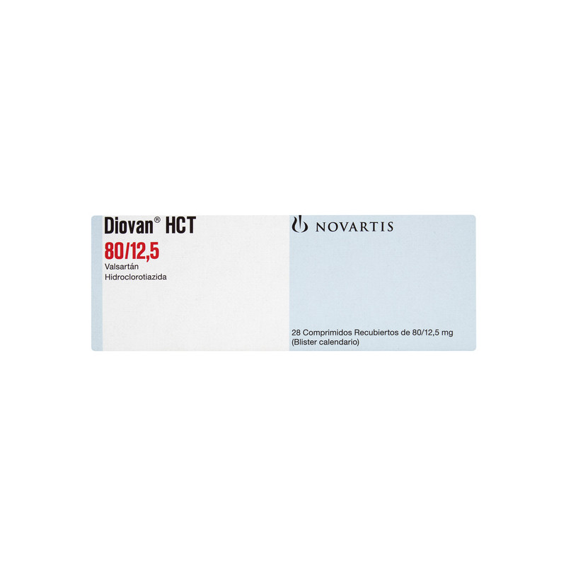 DIOVAN HCT 80/12.5MG 28 COMPRIMIDOS RECUBIERTOS