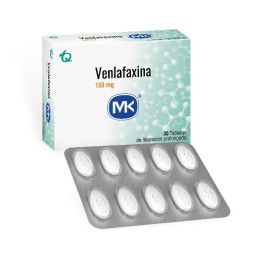 VENLAFAXINA 150MG 30 TABLETAS DE LIBERACION PROLONGADA MK