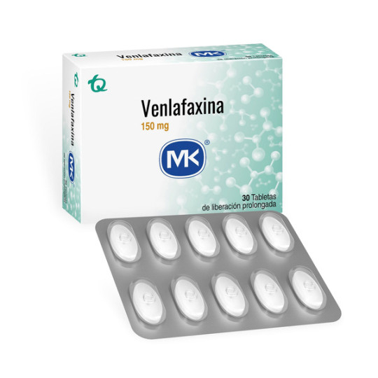 VENLAFAXINA 150MG 30 TABLETAS DE LIBERACION PROLONGADA MK