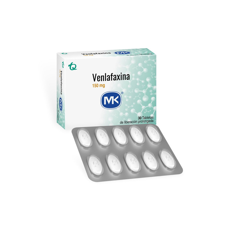VENLAFAXINA 150MG 30 TABLETAS DE LIBERACION PROLONGADA MK