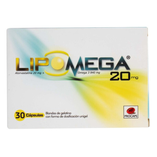 LIPOMEGA 20/840MG 30 CAPSULAS BLANDAS