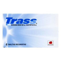 TRASS 500/85MG 4 TABLETAS RECUBIERTAS