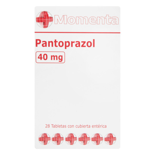 PANTOPRAZOL 40 MG 28 TABLETAS CON CUBIERTA ENTERICA MOMENTA