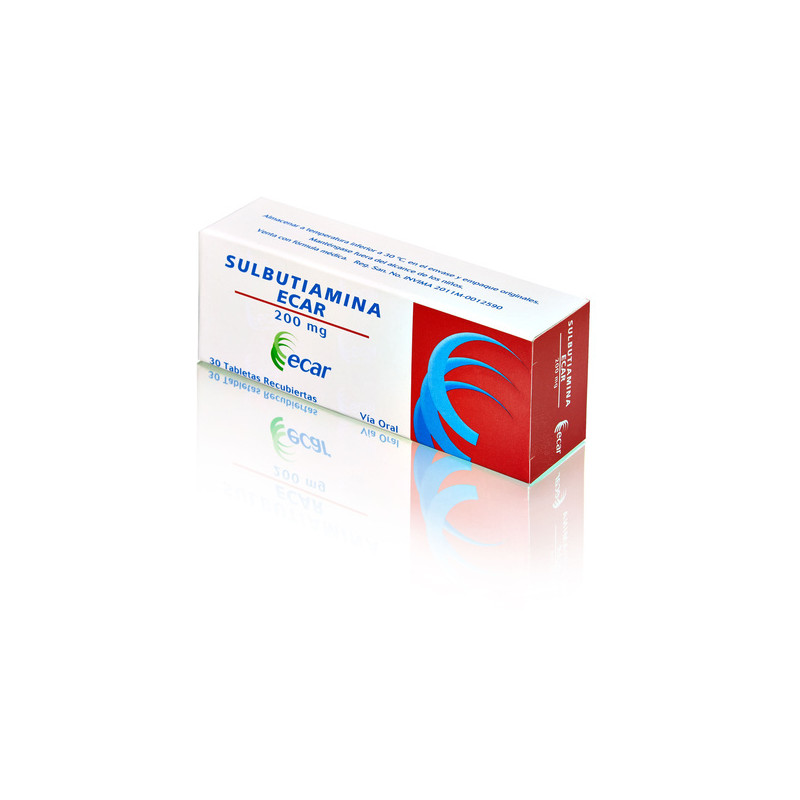 SULBUTIAMINA 200 MG 30 TABLETAS RECUBIERTAS ECAR