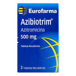 AZIBIOTRIM 500 MG 3 TABLETAS RECUBIERTAS