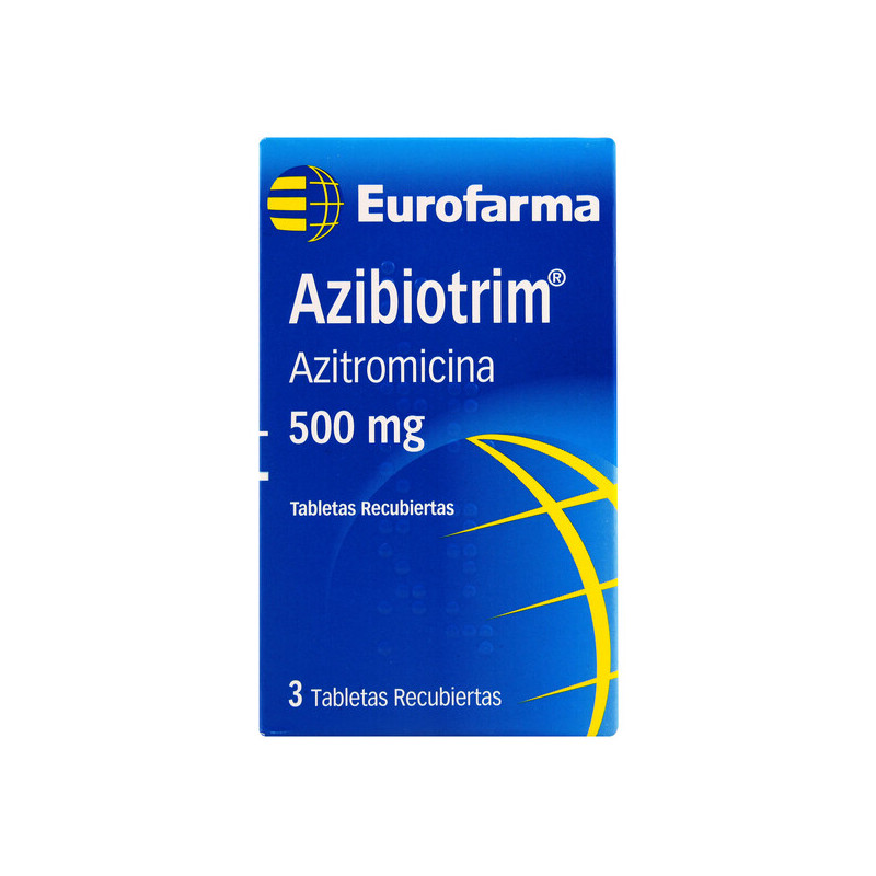 AZIBIOTRIM 500 MG 3 TABLETAS RECUBIERTAS