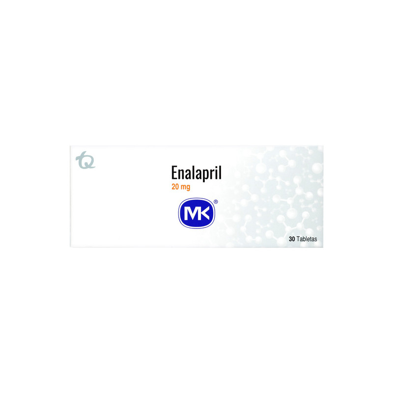 ENALAPRIL 20 MG 30 TABLETAS MK
