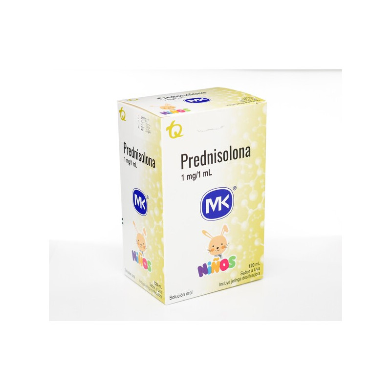 PREDNISOLONA NIÑOS SOLUCION ORAL 1MG/ML UVA 120 ML MK