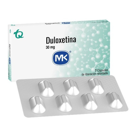 DULOXETINA 30 MG 7 CAPSULAS DE LIBERACION RETARDADA MK