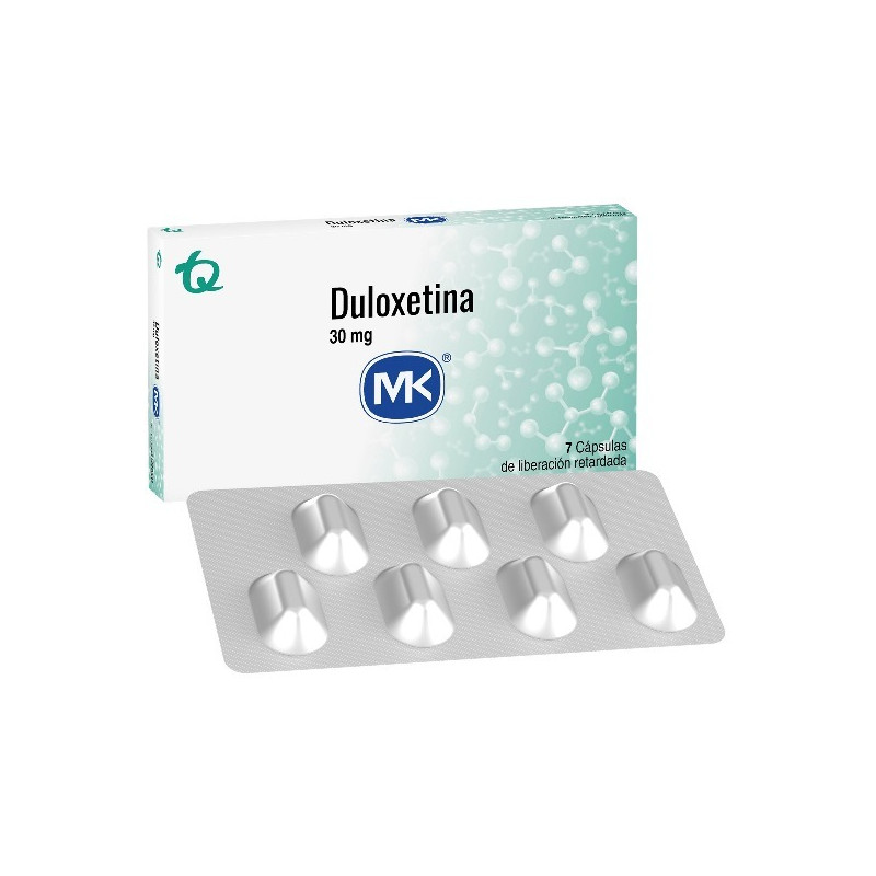 DULOXETINA 30 MG 7 CAPSULAS DE LIBERACION RETARDADA MK