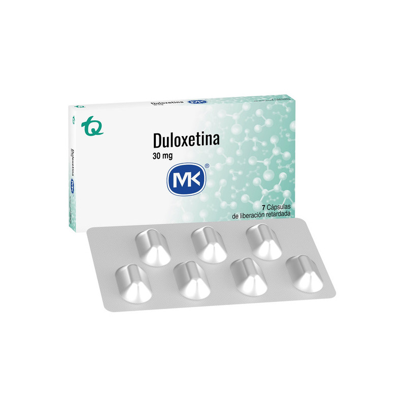 DULOXETINA 30 MG 7 CAPSULAS DE LIBERACION RETARDADA MK