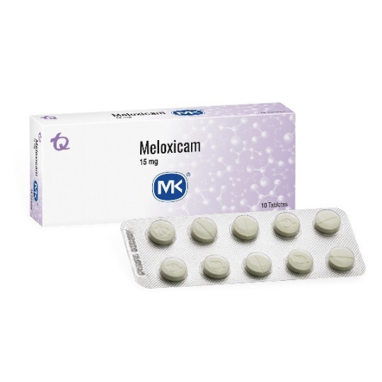 MELOXICAM 15 MG 10 TABLETAS MK