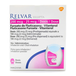 RELVAR ELLIPTA 200/25MCG 30 DOSIS