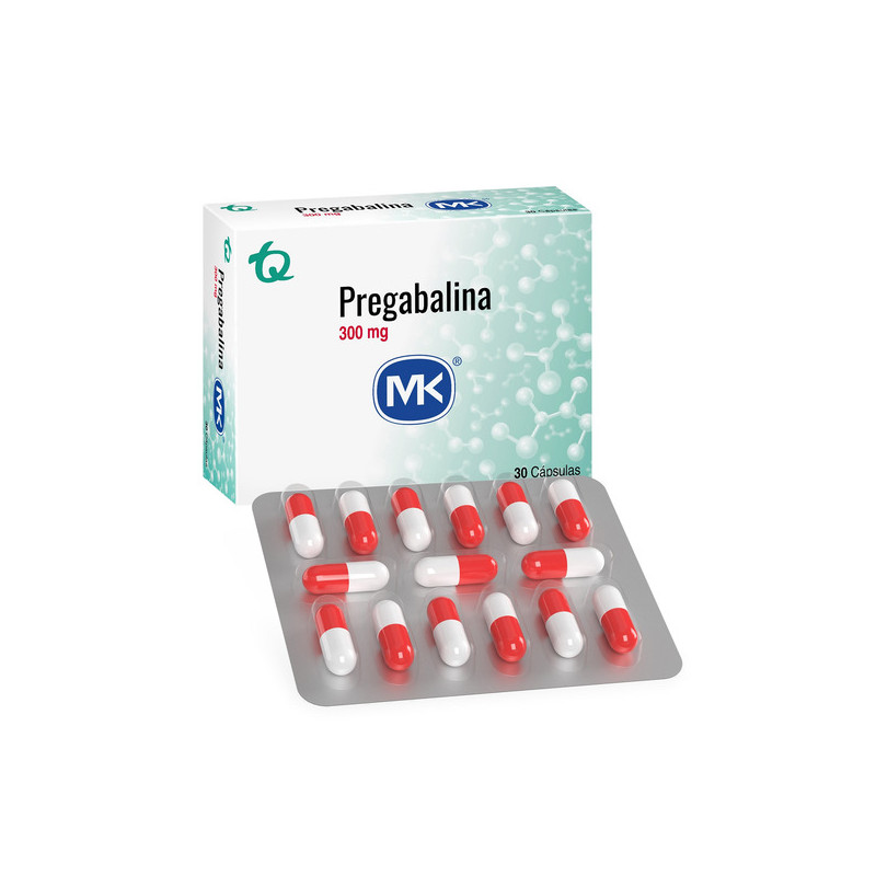 PREGABALINA 300 MG 30 CAPSULAS MK