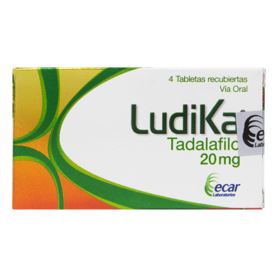 LUDIKA 20 MG 4 TABLETAS RECUBIERTAS