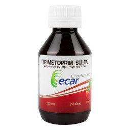 TRIMETOPRIM SULFAMETOXAZOL F SUSPENSION 80/400MG 120 ML ECAR
