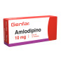 AMLODIPINO 10 MG 10 TABLETAS GENFAR
