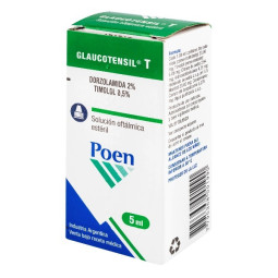 GLAUCOTENSIL T SOLUCION OFTALMICA 5 ML