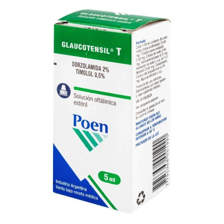 GLAUCOTENSIL T SOLUCION OFTALMICA 5 ML