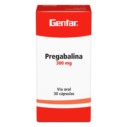 PREGABALINA 300 MG 30 CAPSULAS GENFAR