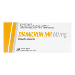 DIAMICRON MR 60MG 30 COMPRIMIDOS RECUBIERTOS