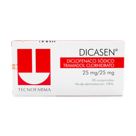 DICASEN 25/25MG 30 COMPRIMIDOS