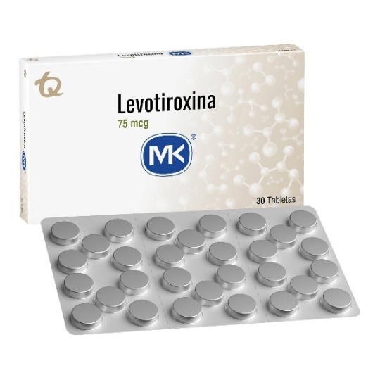 LEVOTIROXINA 75 MCG 30 TABLETAS MK